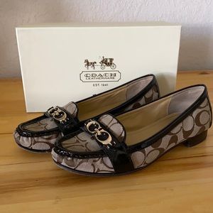 Coach Loafers shoes, Size 7.5, Brown and Tan